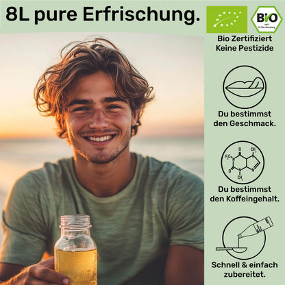 Bio Mate Sirup Erfrischungsgetränk im Glas