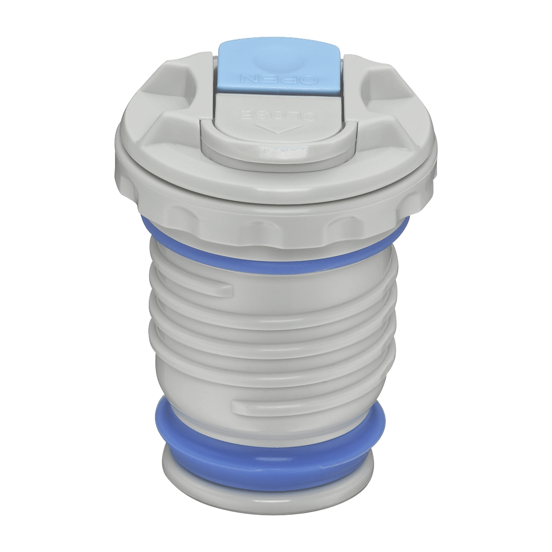 Thermos Automatikverschluss grau