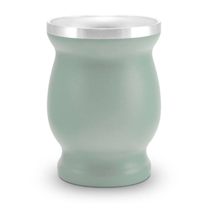 Mate Becher Edelstahl grün