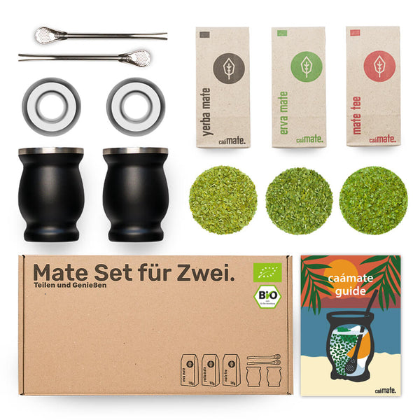 What is included in the Mate Set Stainless Steel for Two?